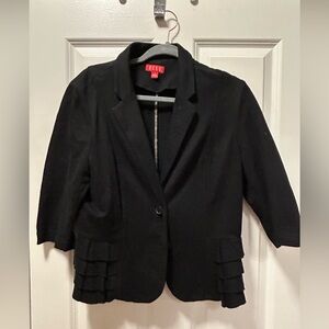Elle black cropped jacket